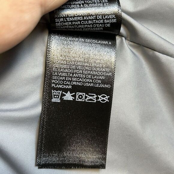 The North Face Jacket Women's Grey Puffer Quilted Zipper Pockets Size Small EUC - Picture 11 of 11